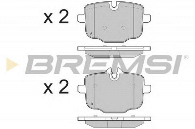 BREMSI bp3450 -  Комплект тормозных колодок, дисковый тормоз