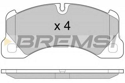 BREMSI bp3457 -  Комплект тормозных колодок, дисковый тормоз