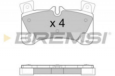 BREMSI bp3458 -  Комплект тормозных колодок, дисковый тормоз