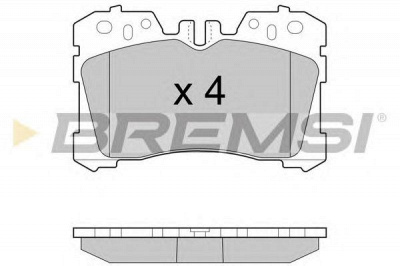 BREMSI bp3462 -  Комплект тормозных колодок, дисковый тормоз