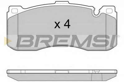 BREMSI bp3472 -  Комплект тормозных колодок, дисковый тормоз