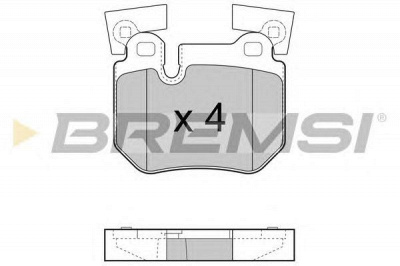 BREMSI bp3473 -  Комплект тормозных колодок, дисковый тормоз