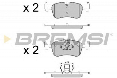 BREMSI bp3520 -  Комплект тормозных колодок, дисковый тормоз