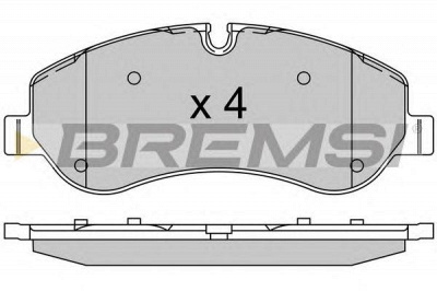 BREMSI bp3525 -  Комплект тормозных колодок, дисковый тормоз