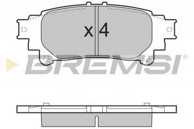 BREMSI bp3534 -  Колодки тормозные дисковые задниеие, комплект