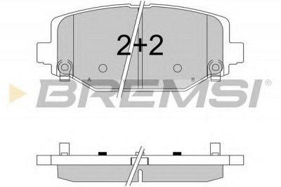 BREMSI bp3544 -  Комплект тормозных колодок, дисковый тормоз