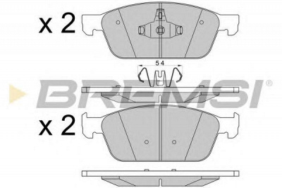 BREMSI bp3546 -  Комплект тормозных колодок, дисковый тормоз