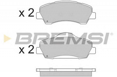 BREMSI bp3559 -  Комплект тормозных колодок, дисковый тормоз
