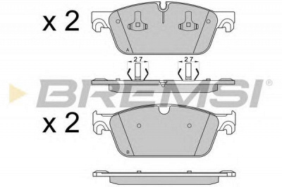 BREMSI bp3565 -  Комплект тормозных колодок, дисковый тормоз