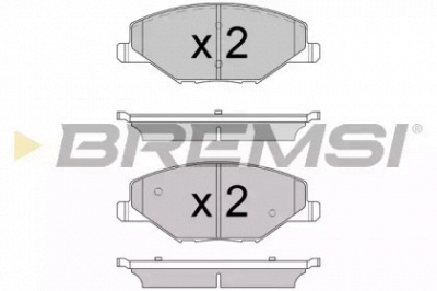 BREMSI bp3591 -  Комплект тормозных колодок, дисковый тормоз