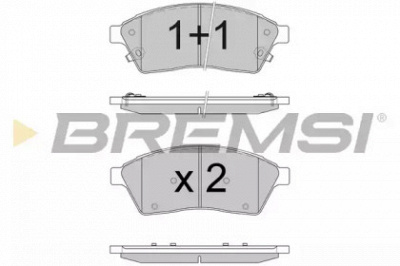 BREMSI bp3595 -  Комплект тормозных колодок, дисковый тормоз