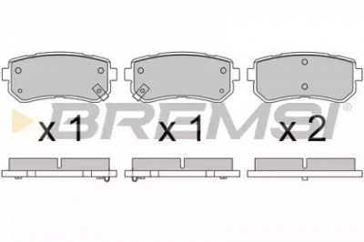 BREMSI bp3614 -  Комплект тормозных колодок, дисковый тормоз