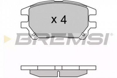 BREMSI bp3622 -  Комплект тормозных колодок, дисковый тормоз