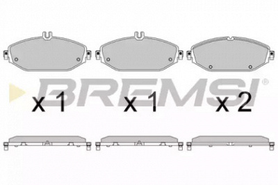BREMSI bp3641 -  Комплект тормозных колодок, дисковый тормоз