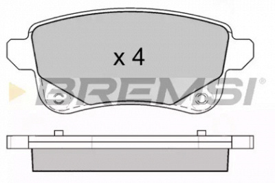 BREMSI bp3645 -  Комплект тормозных колодок, дисковый тормоз