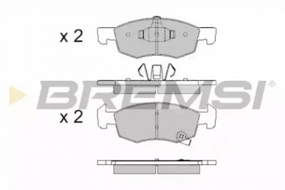 BREMSI bp3646 -  Комплект тормозных колодок, дисковый тормоз