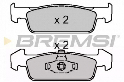 BREMSI bp3647 -  Комплект тормозных колодок, дисковый тормоз