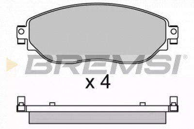 BREMSI bp3653 -  Комплект тормозных колодок, дисковый тормоз