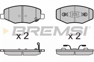 BREMSI bp3658 -  Комплект тормозных колодок, дисковый тормоз