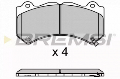 BREMSI bp3670 -  Комплект тормозных колодок, дисковый тормоз