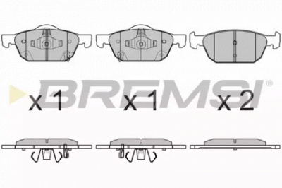 BREMSI bp3674 -  Комплект тормозных колодок, дисковый тормоз