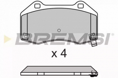 BREMSI bp3675 -  Комплект тормозных колодок, дисковый тормоз
