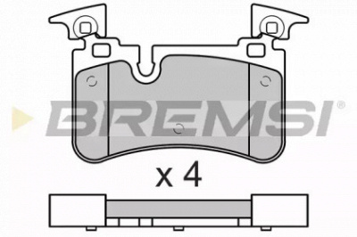 BREMSI bp3676 -  Комплект тормозных колодок, дисковый тормоз