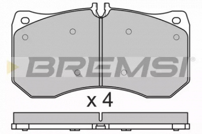 BREMSI bp3677 -  Комплект тормозных колодок, дисковый тормоз