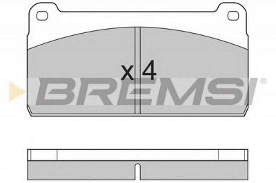BREMSI bp7237 -  Комплект тормозных колодок, дисковый тормоз