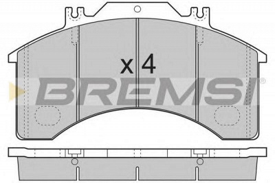 BREMSI bp7251 -  Комплект тормозных колодок, дисковый тормоз
