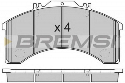 BREMSI bp7252 -  Комплект тормозных колодок, дисковый тормоз