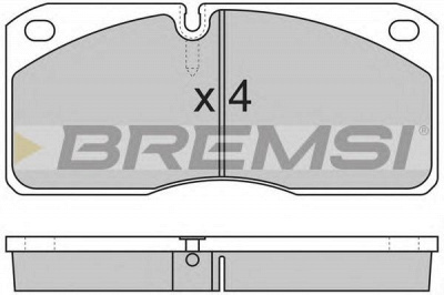 BREMSI bp7258 -  Комплект тормозных колодок, дисковый тормоз