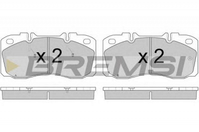 BREMSI bp7272 -  Комплект тормозных колодок, дисковый тормоз