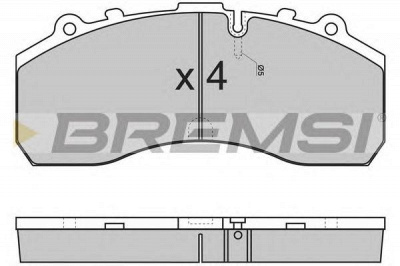 BREMSI bp7278 -  Комплект тормозных колодок, дисковый тормоз