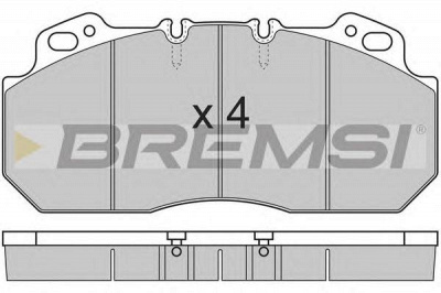BREMSI bp7280 -  Комплект тормозных колодок, дисковый тормоз