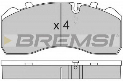 BREMSI bp7284 -  Комплект тормозных колодок, дисковый тормоз