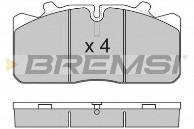 BREMSI bp7285 -  Комплект тормозных колодок, дисковый тормоз