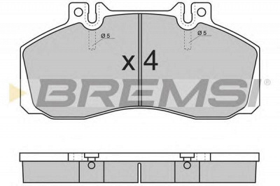 BREMSI bp7289 -  Комплект тормозных колодок, дисковый тормоз