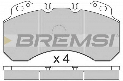 BREMSI bp7299 -  Комплект тормозных колодок, дисковый тормоз