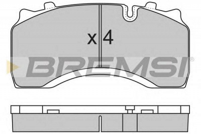 BREMSI bp7313 -  Комплект тормозных колодок, дисковый тормоз