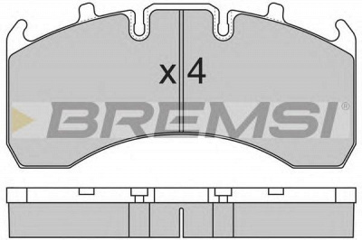 BREMSI bp7323 -  Комплект тормозных колодок, дисковый тормоз