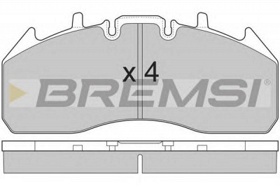 BREMSI bp7326 -  Комплект тормозных колодок, дисковый тормоз