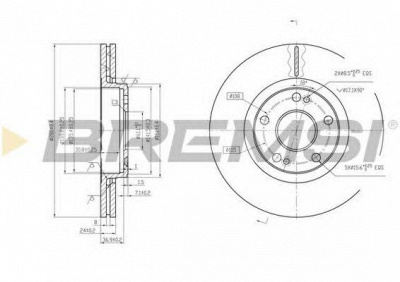 BREMSI dba369v -