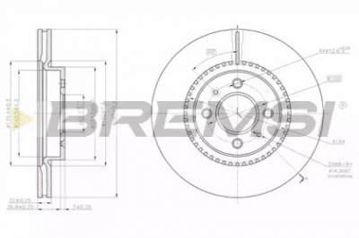 BREMSI dbc186v -  
