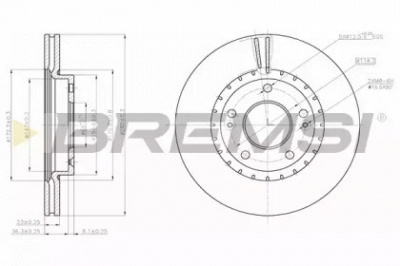 BREMSI dbc187v -