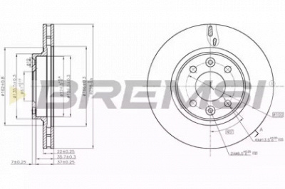 BREMSI dbc327v -