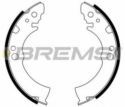 BREMSI gf0004 -  Комплект тормозных колодок