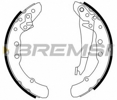 BREMSI gf0021 -  Барабанные тормозные колодки
