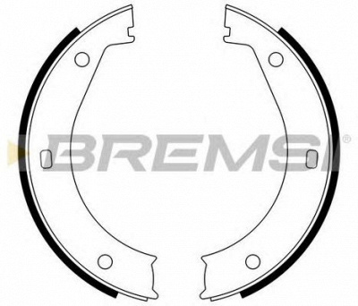 BREMSI gf0076 -  Комплект тормозных колодок, стояночная тормозная система
