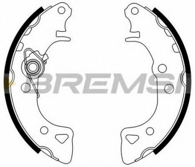 BREMSI gf0103 -  Комплект тормозных колодок